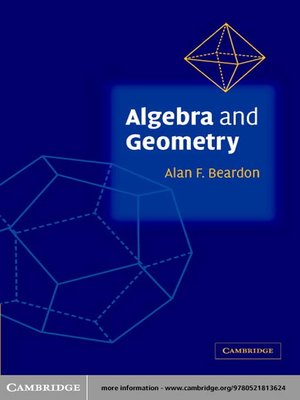 cover image of Algebra and Geometry